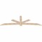 Ekena Millwork Alberta Smooth Timber Gable Bracket, Douglas Fir, 108"W x 36"H x 1 1/2"D x 5 1/2"F, 8/12 Pitch GBW108X36X0206ALB00SDF - alternate 5